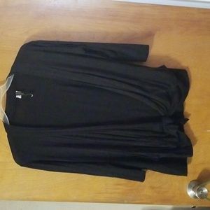 Black Lightweight Cardigan Size Large: A